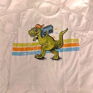 Dinosaur Graphic Kids T-Shirt - White